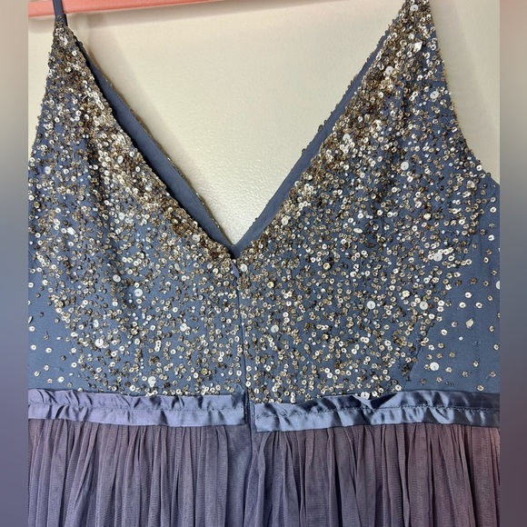 ANTHROPOLOGIE BHLDN Avery Maxi Dress in Hydrangea Size 16 - Picture 6 of 13